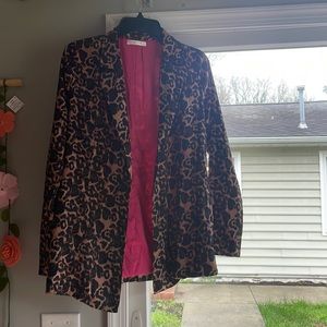 NanaMacs Leopard satin jacket